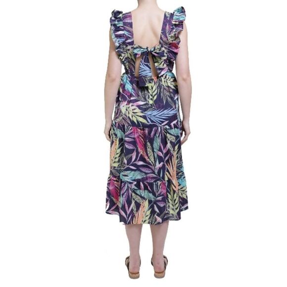 Women's Alicia Maxi Dress With Tie Back Size M - Picture 4 of 6